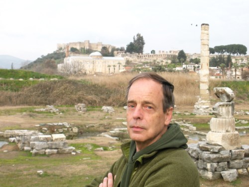 Jay Amberg at the Temple of Artemis. Photograph by Mark Henry Larson.